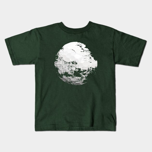 Golf ball under construction Kids T-Shirt by Ricogfx